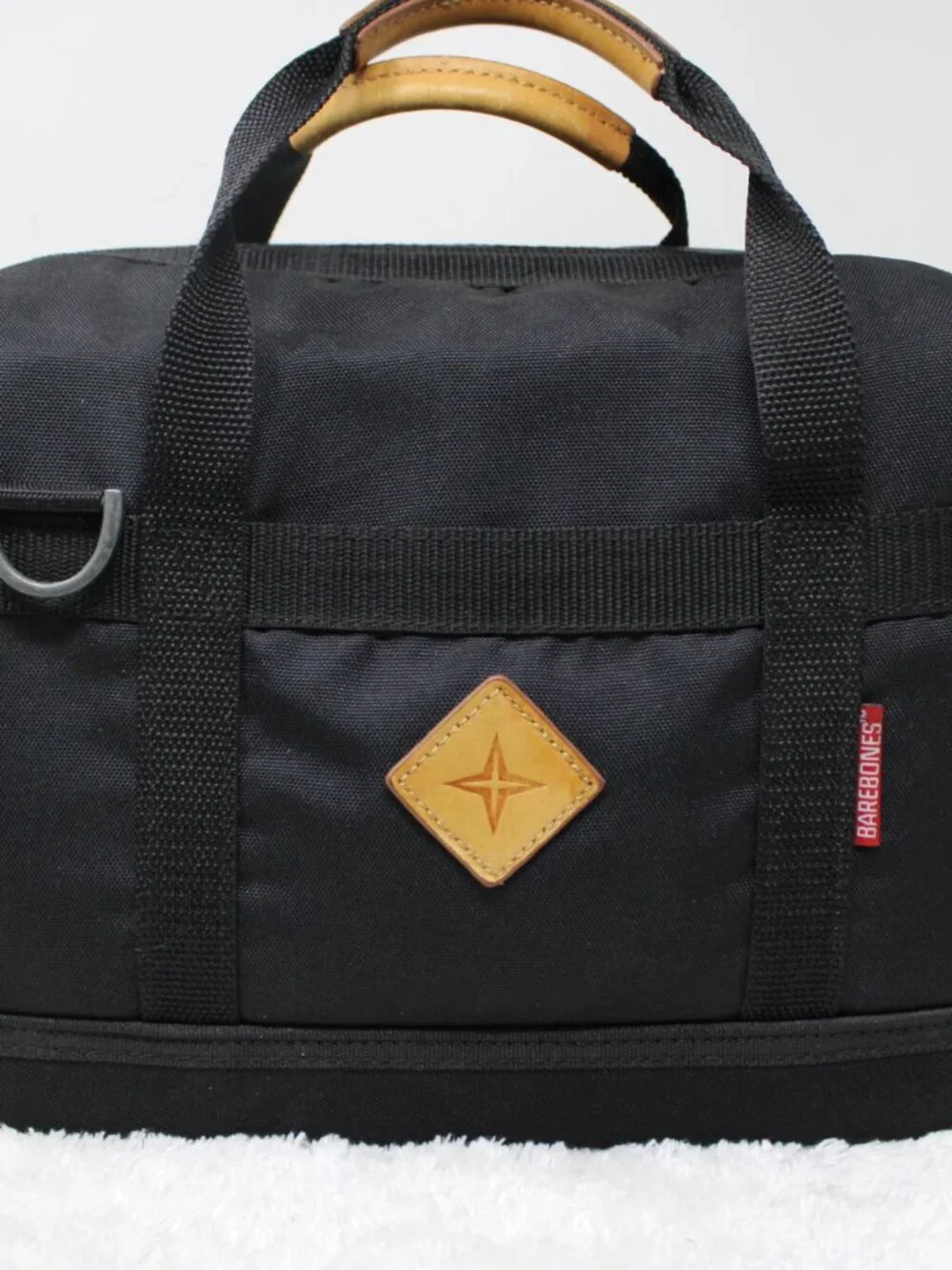 Barebones Cooler Bag Black Living Insulated Lunch Tote Canvas w/ Bottle Opener